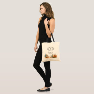 Rustic Woodland Autumn Forest Bridesmaid Tote Bag