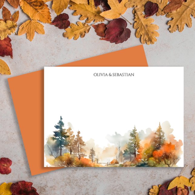 Rustic Woodland Autumn Forest Card (Creator Uploaded)