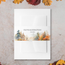 Rustic Woodland Autumn Forest Wedding