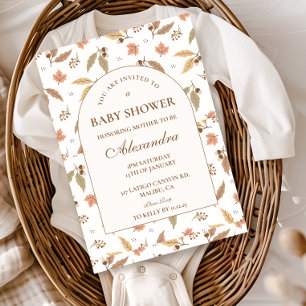 Rustic Woodland Baby Shower Invitation