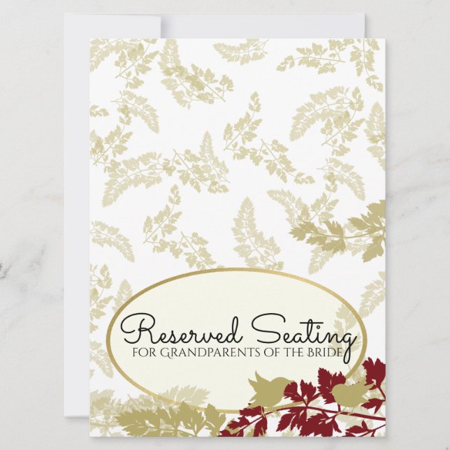 Rustic Woodland Birds Gold Reserved (Front)