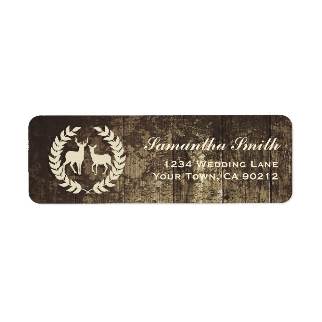 Rustic Woodland Buck and Deer (Front)