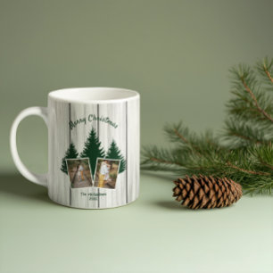 Rustic Woodland Christmas Photo Coffee Mug