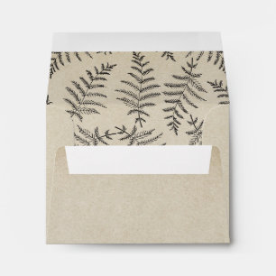 Rustic Woodland Countryside Wedding RSVP Envelope
