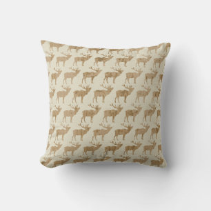 Rustic Woodland Deer Elk Pillow
