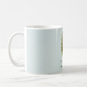 Rustic Woodland Deer Head with Winter Foliage -  Coffee Mug