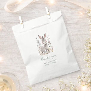 Rustic Woodland Donkey Baby Shower   Favour Bags
