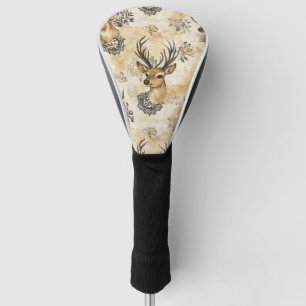 Rustic Woodland Fawn Pattern Golf Head Cover