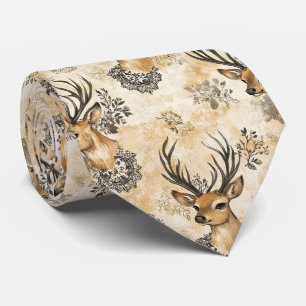 Rustic Woodland Fawn Pattern Tie