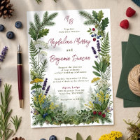 Rustic Woodland Forest Greenery Mountain Wedding