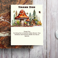 Rustic Woodland Forest Mushroom Baby Shower Fall
