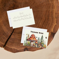 Rustic Woodland Forest Mushroom Baby Shower Fall