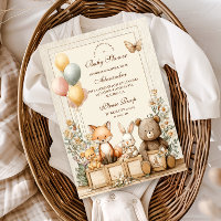 Rustic Woodland Friends Baby Shower