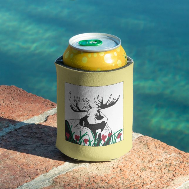 Rustic Woodland Moose Can Cooler (In Situ Pool)