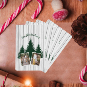 Rustic Woodland Photo Playing Cards