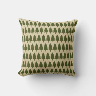 Rustic Woodland Pine Tree Pillows