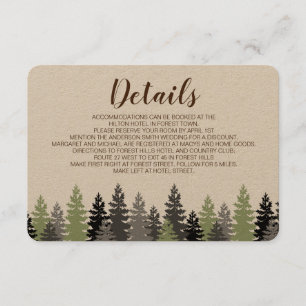 Rustic Woods Evergreen Pine Details Card