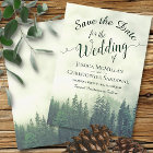 Rustic Woods Green Mountain Pine Trees Wedding