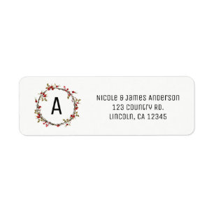 Rustic Woodsy Cranberry Berries Holiday Wreath