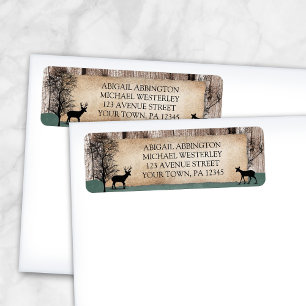 Rustic Woodsy Deer Address Labels