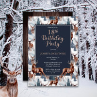 Rustic Woodsy Deer | Forest 18th Birthday Party