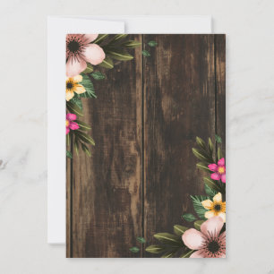 Rustic Woodsy Elegant Country Barn Bridal Shower Invitation