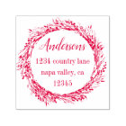 Rustic Wreath | Family Name Return Address