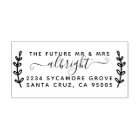 Rustic Wreath & Script "Future Mr & Mrs" Address
