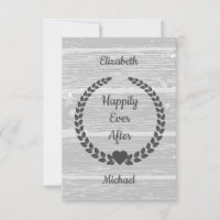 Rustic Wreath Wood Grey Happily Ever After Event