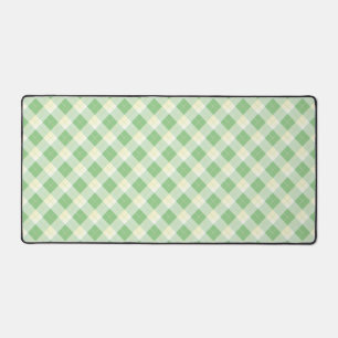 Rustic Yellow and Green Picnic Style Plaid Desk Mat