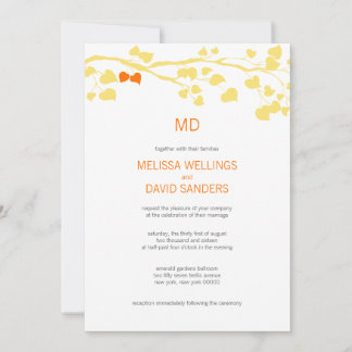 Rustic Yellow And Orange Fall Wedding Template
