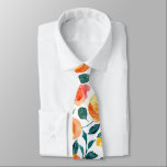 Rustic Yellow Orange Watercolor Flowers Pattern  Tie<br><div class="desc">Rustic Yellow and Orange Watercolor Flowers Pattern Neck Tie</div>