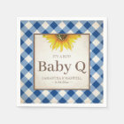 Rustic Yellow Sunflower Baby Q