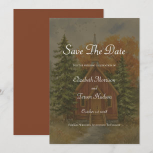 Rustic Yosemite National Park Fall Wedding Save The Date