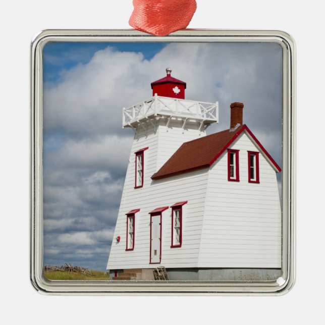 Rustico Harbour, Prince Edward Island. Metal Tree Decoration (Front)