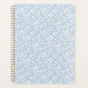 Rustling Blooms Neutral - Dusty Blue Planner