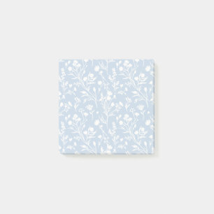 Rustling Blooms Neutral - Dusty Blue Post-it Notes