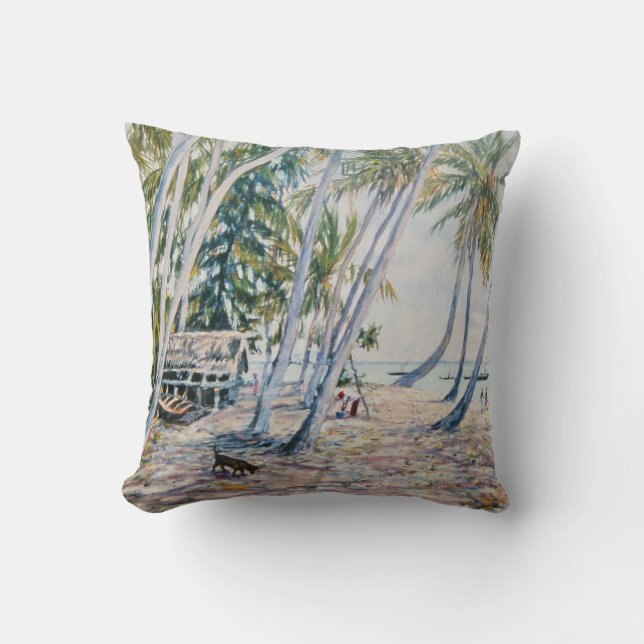 Rustling Palms Zanzibar 2002 Cushion (Front)