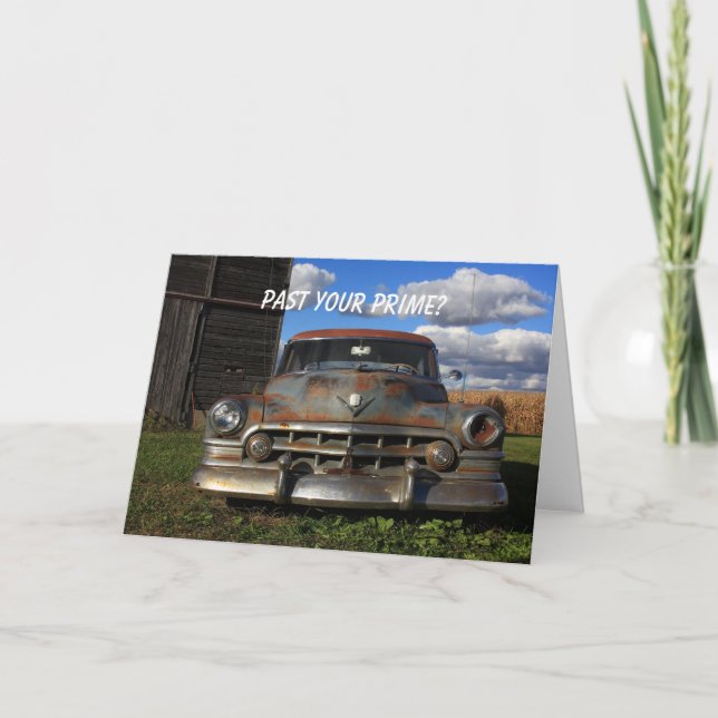 Rusty 1950 Cadillac Card (Front)