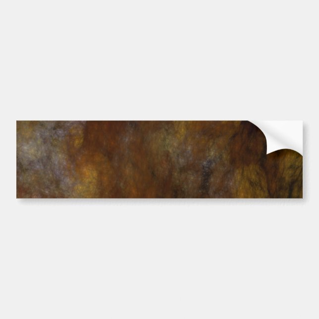 Rusty Abstract Fractal Background Bumper Sticker (Front)