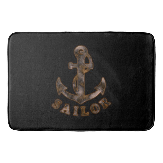 Rusty Anchor Bath Mat (Front)