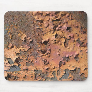 Rusty and decayed paint texture mouse pad