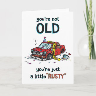 Rusty Birthday Card
