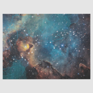 Rusty Blue Cloud Nebula Tissue Paper