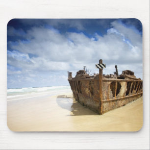 Rusty Boat Mouse Pad