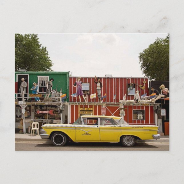 Rusty Bolt souvenir store, Route 66, Seligman, Az. Postcard (Front)