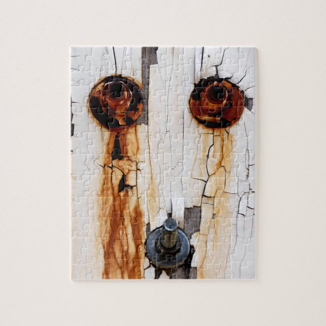 Rusty Bolts Nuts Peeling Paint Jigsaw Puzzle (Vertical)