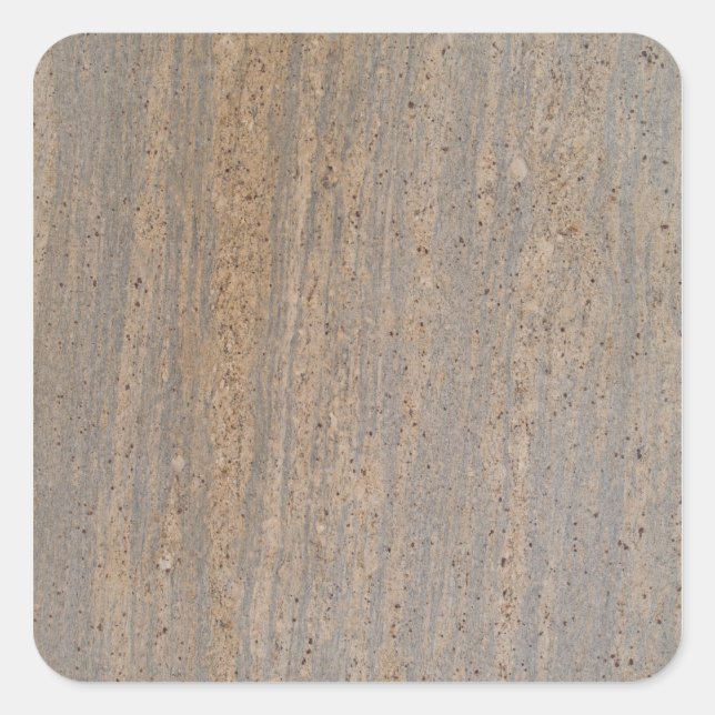 Rusty Brown Marble Square Sticker (Front)