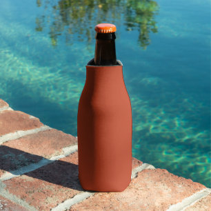 Rusty Burnt Pumpkin Solid Colour Bottle Cooler