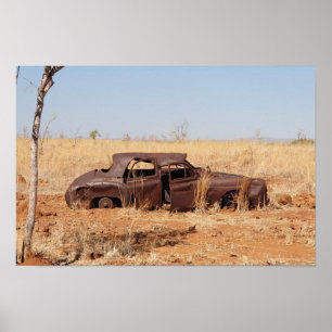 Rusty Car Poster